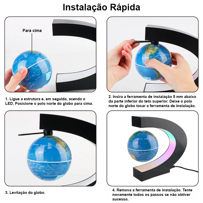 Globo Levitante | AeroGlobe - Beleza que Flutua e Encanta