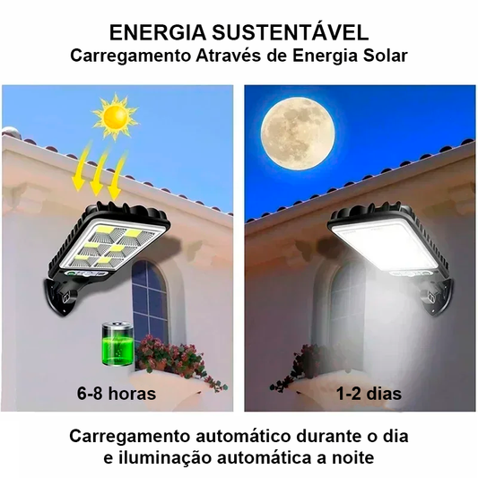 Luminária Solar | LuminaSol - Luz & Proteção Dia e Noite