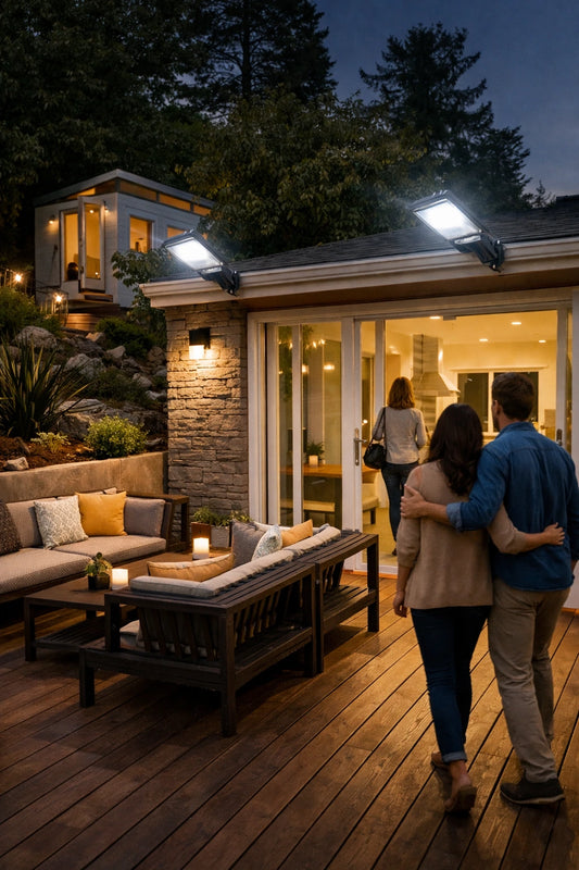 Luminária Solar | LuminaSol - Luz & Proteção Dia e Noite