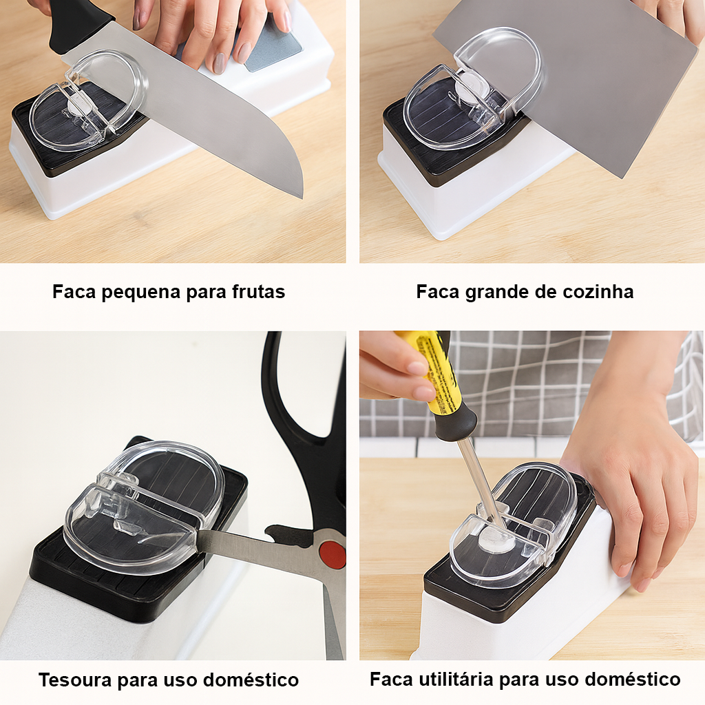 Afiador Elétrico | SharpPro - Corte Preciso em Segundos