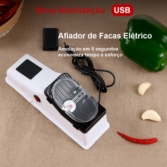 Afiador Elétrico | SharpPro - Corte Preciso em Segundos