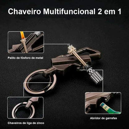 Chaveiro Multifunção | KeyGuard - Compacto, Resistente, Prático!