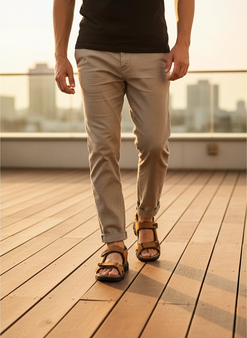 Sandália Masculina | LeatherWave - Conforto & Estilo Duradouro