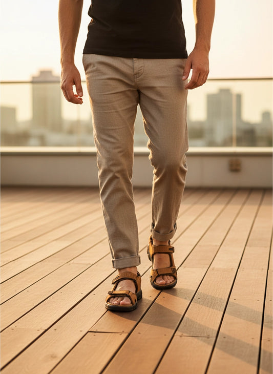Sandália Masculina | LeatherWave - Conforto & Estilo Duradouro