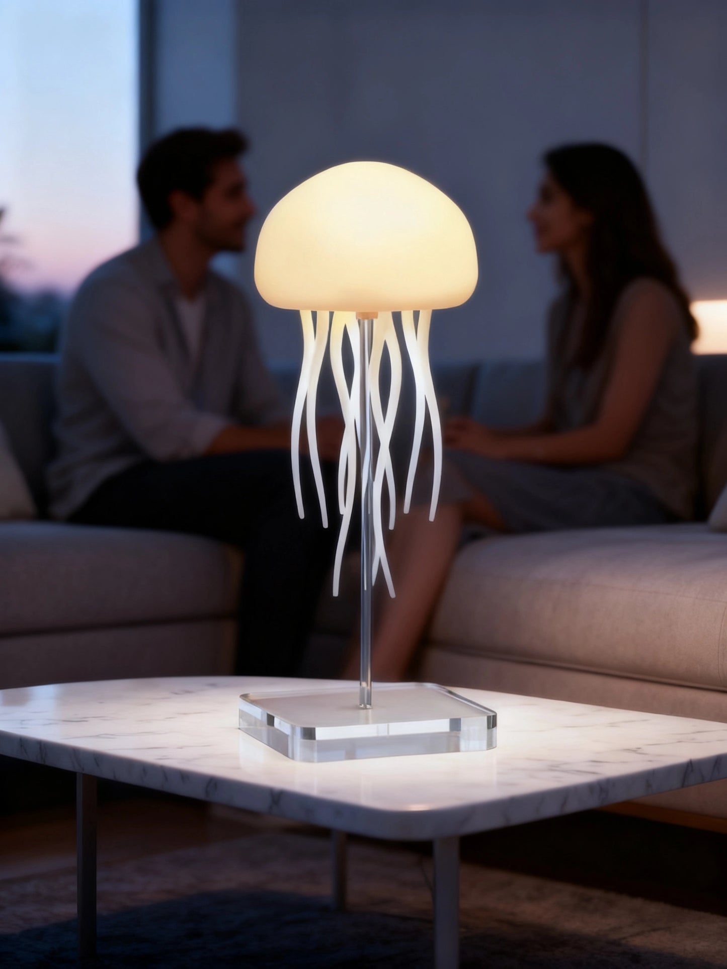 Lâmpada Medusa | MeduLux - Atmosfera Marinha com Comando de Voz