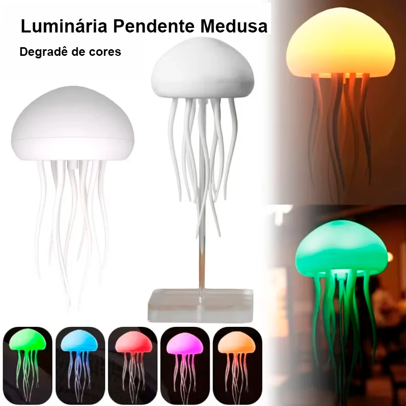 Lâmpada Medusa | MeduLux - Atmosfera Marinha com Comando de Voz