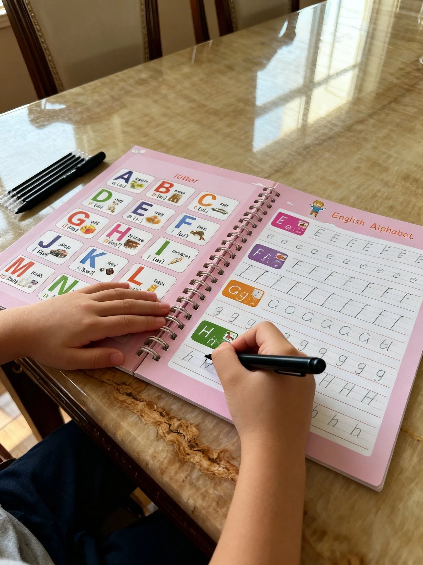 Caderno Caligrafia | ReWrite - Aprenda, Apague e Recomece