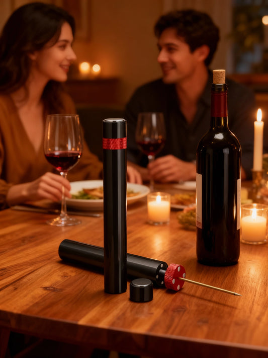 Abridor de Vinho por Pressão | VacuPress - Retire a rolha sem esforço